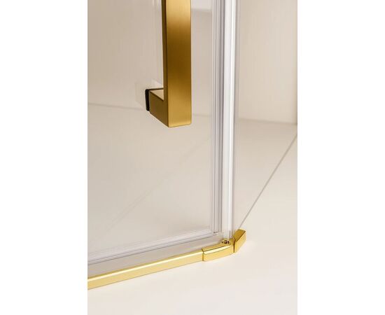 Душевой угол Timo TTSSP-100/17C-8 1000х1000х2000 профиль матовое золото стекло прозрачное 8 мм_, изображение 5