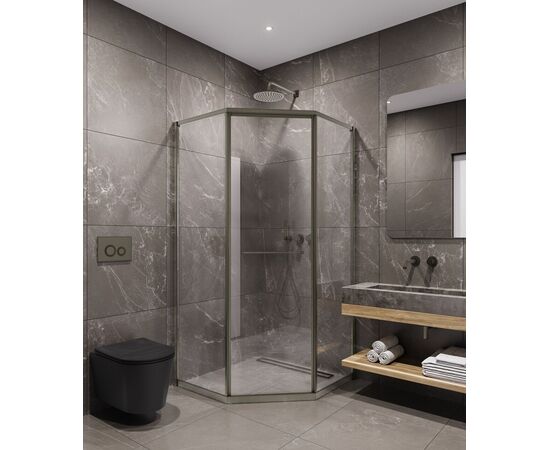 Душевой угол Timo TTSS-100/13C-8R 1000х1000х2000 профиль никель стекло прозрачное 8 мм_, изображение 3