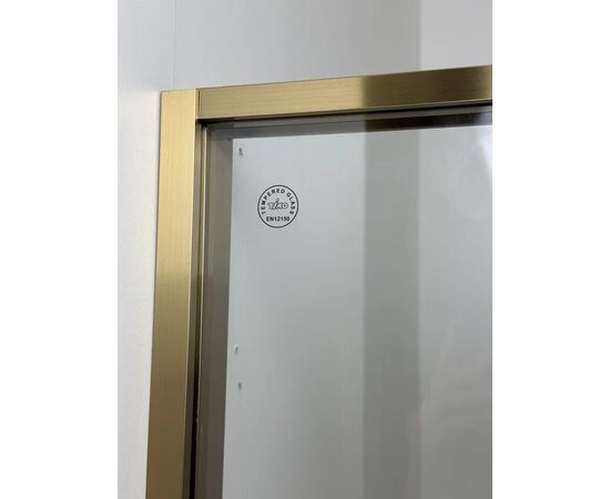 Душевой угол Timo TTSS-100/17C-8L 1000х1000х2000 профиль матовое золото стекло прозрачное 8 мм_, изображение 6