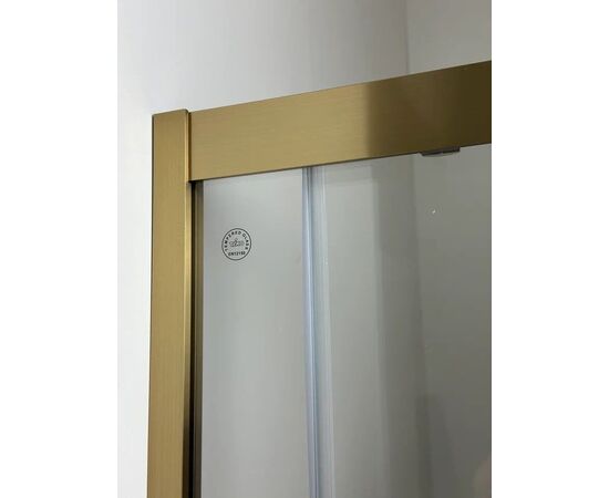 Душевой угол Timo TKSS-90/17C-8 900х900х2000 профиль матовое золото стекло прозрачное 8 мм_, изображение 5