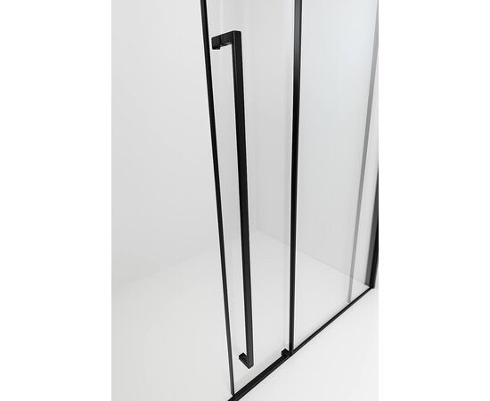 Душевая дверь Timo TDSS-140/03C-8L 1400х2000 профиль черный стекло прозрачное 8 мм_, изображение 5