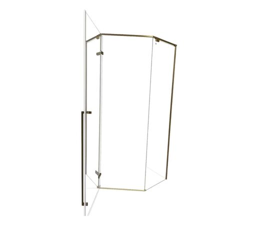 Душевой угол Timo TTSSP-90/17C-8 900х900х2000 профиль матовое золото стекло прозрачное 8 мм_, изображение 2
