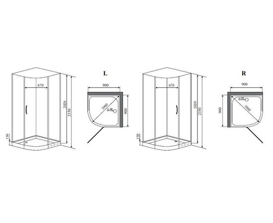 Душевая кабина Timo Armo H-506 R/L_, изображение 3