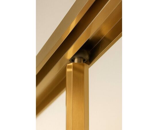 Душевой угол Timo TTSS-100/17C-8L 1000х1000х2000 профиль матовое золото стекло прозрачное 8 мм_, изображение 8