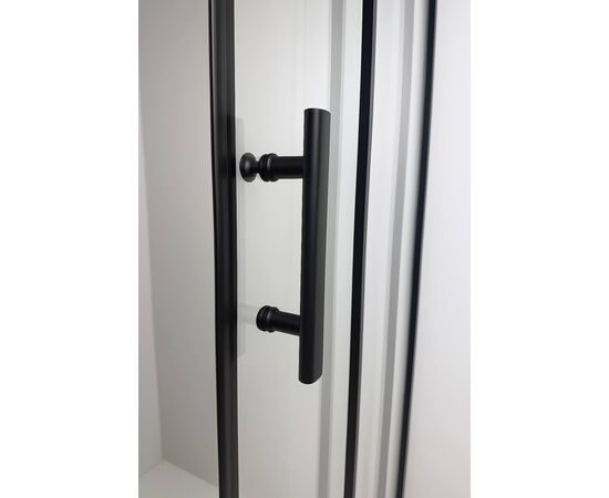 Душевой угол Timo TKSS-90/03C-8 900х900х2000 профиль черный стекло прозрачное 8 мм_, изображение 4