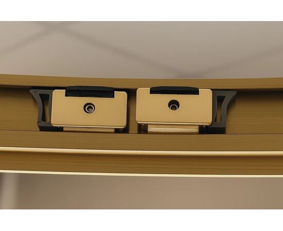 Душевой угол Timo TPSS-100/17C-8 1000х1000х2000 профиль матовое золото стекло прозрачное 8 мм_, изображение 9