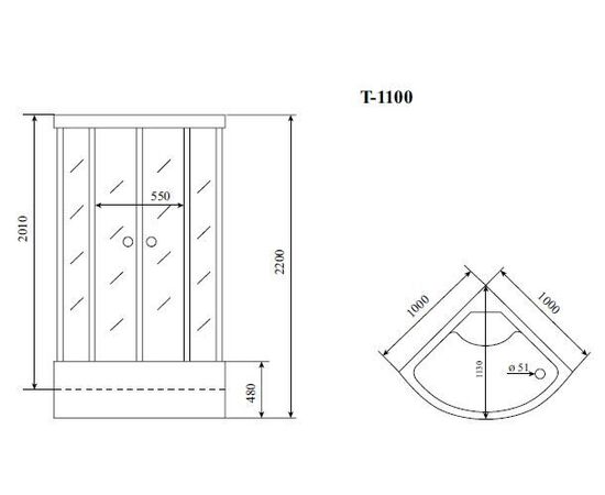 Душевая кабина Timo T-1100_, изображение 9