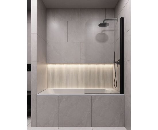 Шторка для ванны Timo поворотная TCM-80/03C-6 на монопетле 1400х800 стекло прозрачное 6 мм_, изображение 5