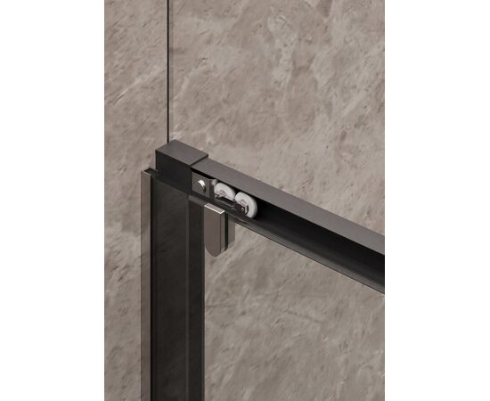 Душевая дверь Timo TD-120/03C-6 раздвижная 1950х1200 стекло прозрачное 6 мм_, изображение 4