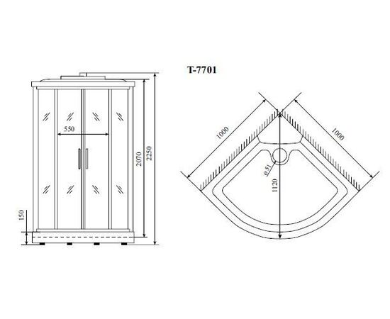 Душевая кабина Timo T-7701_, изображение 11