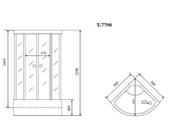 Душевая кабина Timo T-7790_, изображение 13