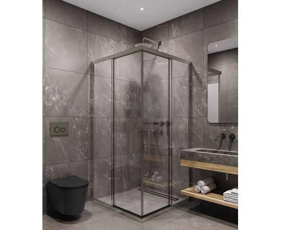 Душевой угол Timo TKSS-90/13C-8 900х900х2000 профиль никель стекло прозрачное 8 мм_, изображение 3