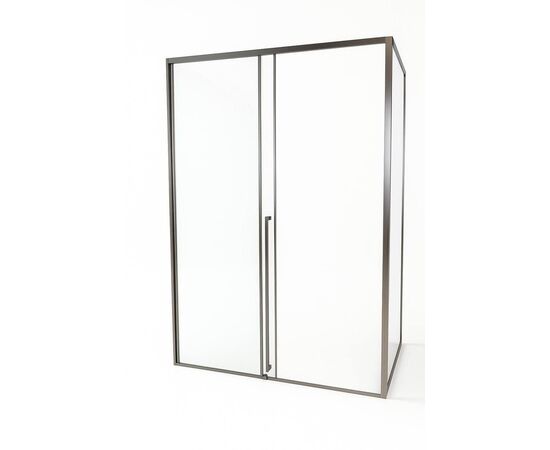 Душевая дверь Timo TDSS-140/13C-8R 1400х2000 профиль никель + торцевое стекло TSS-900/13C-8 900х2000_, изображение 2
