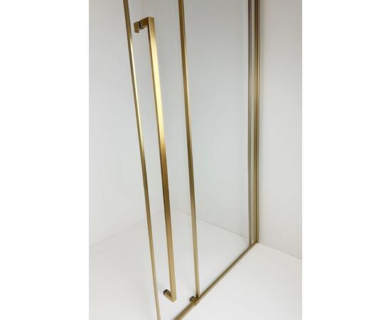 Душевая дверь Timo TDSS-120/17C-8R 1200х2000 профиль матовое золото + торцевое стекло TSS-900/17C-8 900х2000_, изображение 3