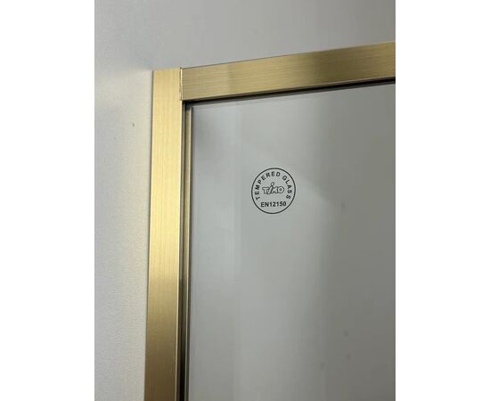 Душевая дверь Timo TDSS-120/17C-8R 1200х2000 профиль матовое золото + торцевое стекло TSS-900/17C-8 900х2000_, изображение 6