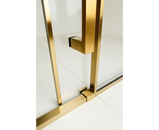 Душевая дверь Timo TDSS-120/17C-8R 1200х2000 профиль матовое золото + торцевое стекло TSS-900/17C-8 900х2000_, изображение 7