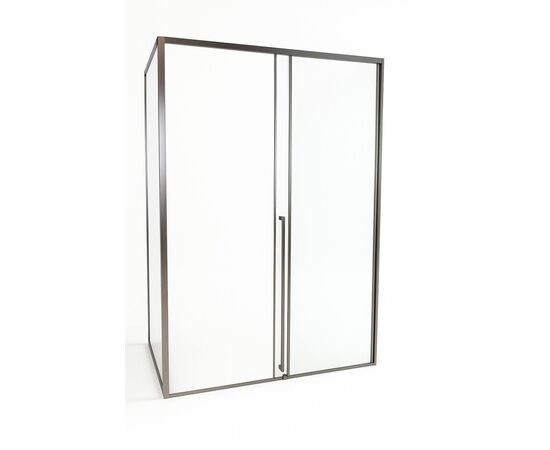 Душевая дверь Timo TDSS-120/13C-8L 1200х2000 профиль никель + торцевое стекло TSS-900/13C-8 900х2000_, изображение 4