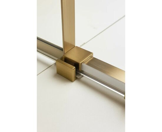 Душевая дверь Timo TDSS-120/17C-8L 1200х2000 профиль матовое золото + торцевое стекло TSS-1000/17C-8 1000х2000_, изображение 8