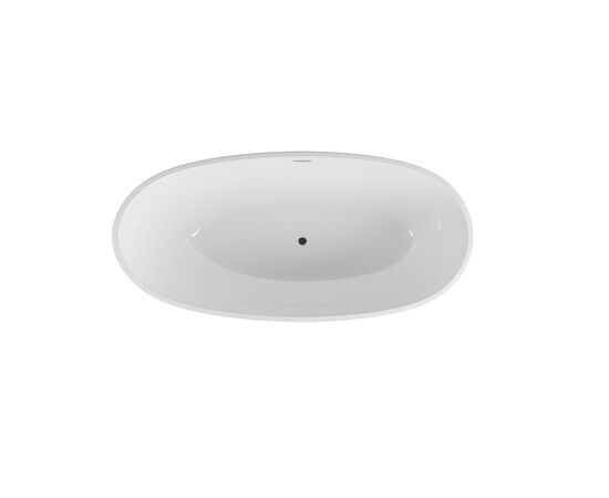 Ванна отдельностоящая Grossman Fly GR-1104MB 170х75х58 цвет черный-белый матовый_, изображение 5