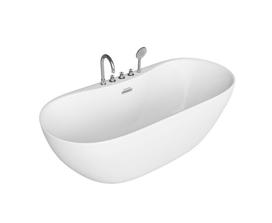 Ванна пристенная Grossman Classic GR-12502-1 170х75х58 со смесителем на борту_, изображение 3