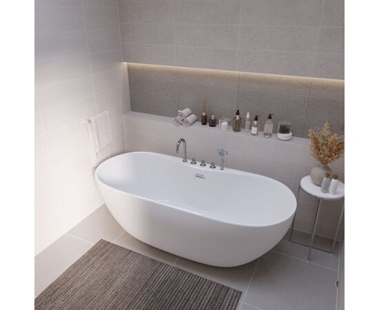 Ванна пристенная Grossman Classic GR-12502-1 170х75х58 со смесителем на борту_, изображение 7