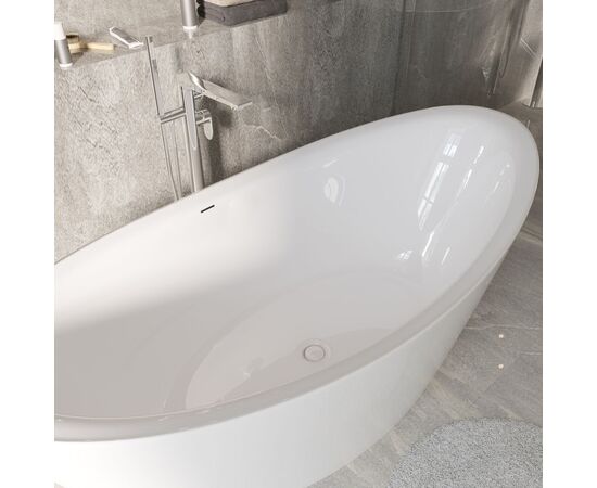 Ванна отдельностоящая Grossman Galaxy GR-1402 180х85х65 цвет белый_, изображение 9