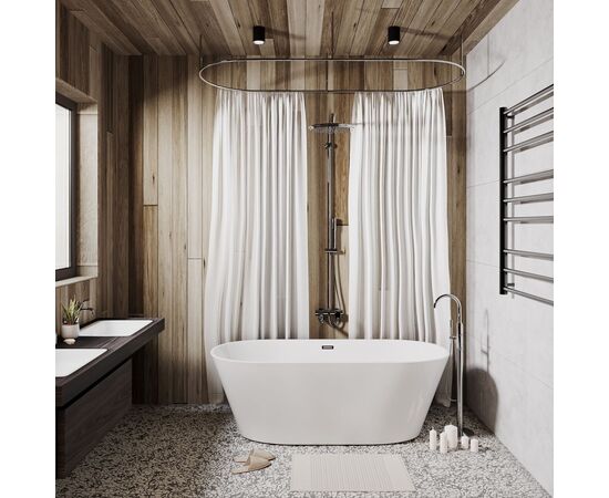 Ванна отдельностоящая Grossman Forta GR-1503 170х75х58 цвет белый_, изображение 7