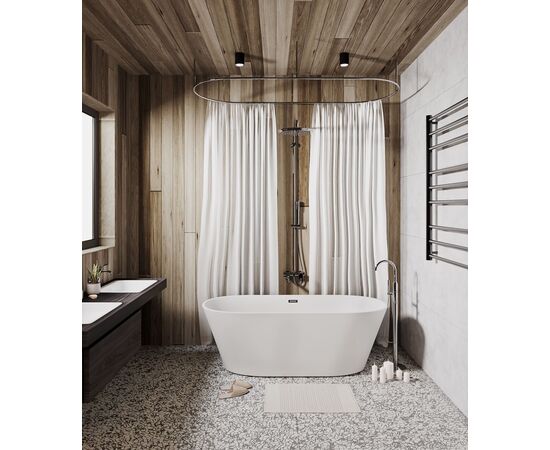 Ванна отдельностоящая Grossman Forta GR-1503M 170х75х58 цвет белый матовый_, изображение 7