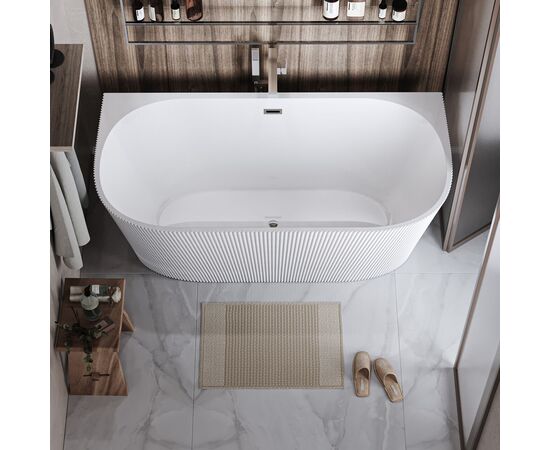 Ванна пристенная Grossman Cristal GR-17071M 170х80х58 цвет белый матовый_, изображение 11