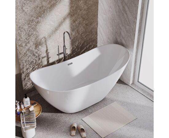 Ванна отдельностоящая Grossman Galaxy GR-2103 180х77х72 цвет белый_, изображение 9