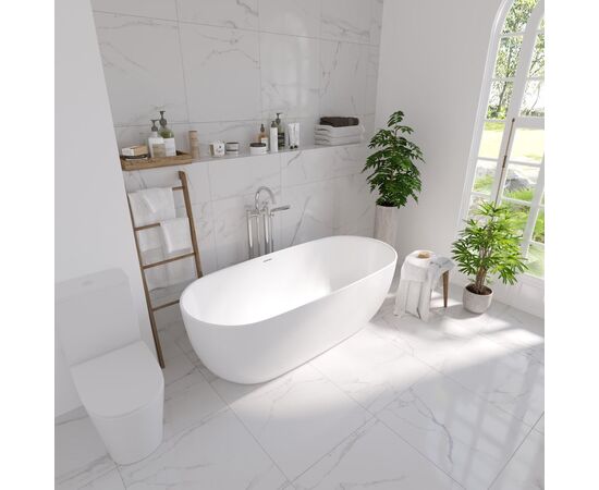 Ванна отдельностоящая Grossman Classic GR-2502M 160х80х58 цвет белый матовый_, изображение 3