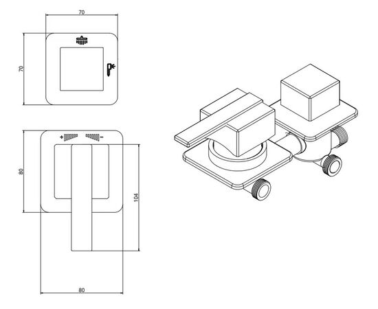 Душевая кабина Acquazzone Nikita 90SW_, изображение 12