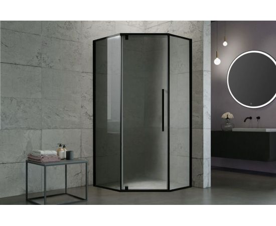 Душевой уголок Royal Bath FATO RB 80TR-T-BL 80х80х200 прозрачное стекло_, изображение 2