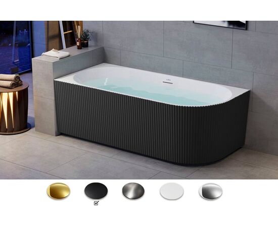 Акриловая ванна Royal Bath NERO RB710302 170х78х58 BL L_, изображение 3