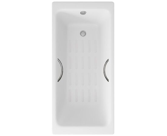 Ванна чугунная Delice Parallel 150х70 с ручками и антискользящим покрытием DLR220503R-AS_, изображение 9