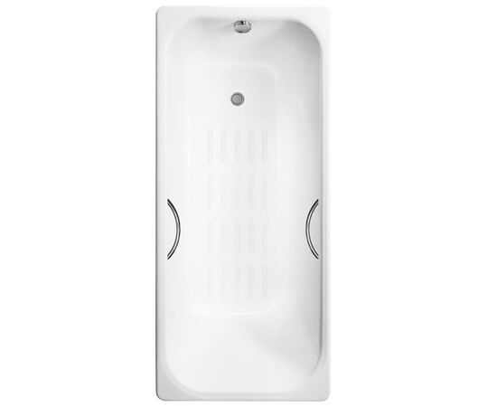 Ванна чугунная Delice Aurora 160х75 с отверстиями под ручки и антискользящим покрытием DLR230604R-AS_, изображение 9