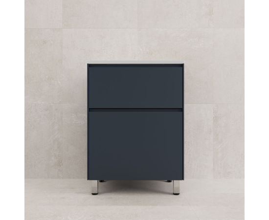 Тумба напольная Style Line ЛИМА 60 эмаль под раковину LINE 60 2 ящика PLUS графит_