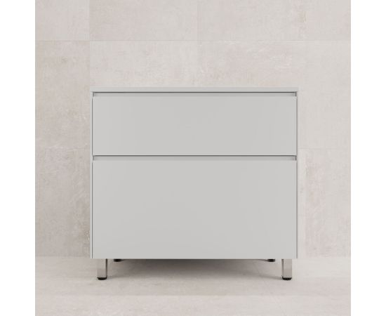 Тумба напольная Style Line ЛИМА 90 эмаль под раковину LINE 90 2 ящика PLUS белый матовый_