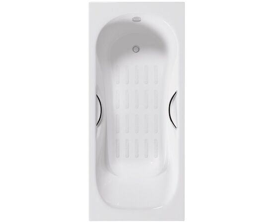 Ванна чугунная Delice Malibu 150х75 с отверстиями под ручки и антискользящим покрытием DLR230607R-AS_, изображение 16