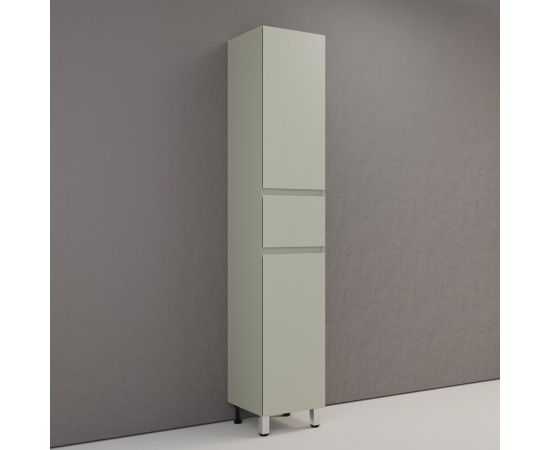 Пенал напольный Style Line Манхэттен 36 эмаль 1 ящик 2 створки PLUS олива_