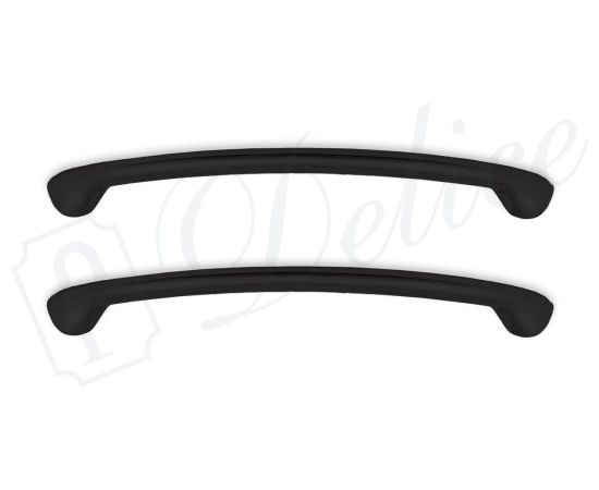 Ручки для чугунных ванн черные матовые дугообразные Delice серия Elite, комплект 2 шт_, изображение 2