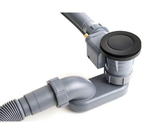 Слив-перелив полуавтомат черный матовый Delice_, изображение 5