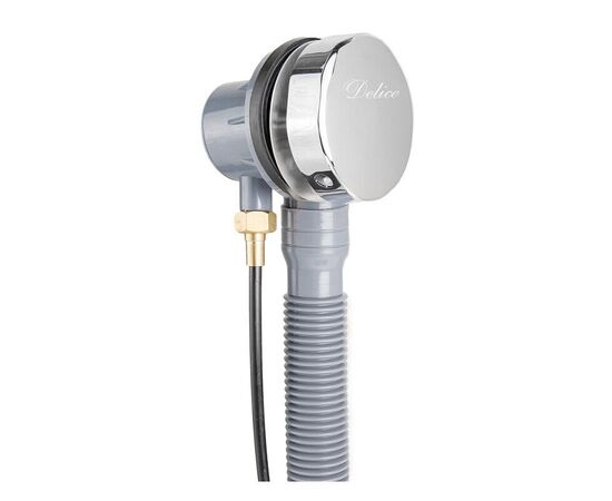 Слив-перелив полуавтомат хром Delice_, изображение 3