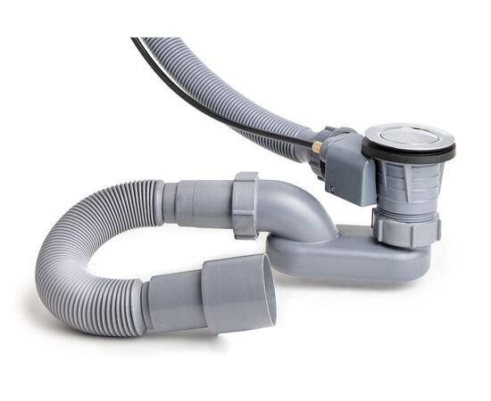 Слив-перелив полуавтомат хром Delice_, изображение 5