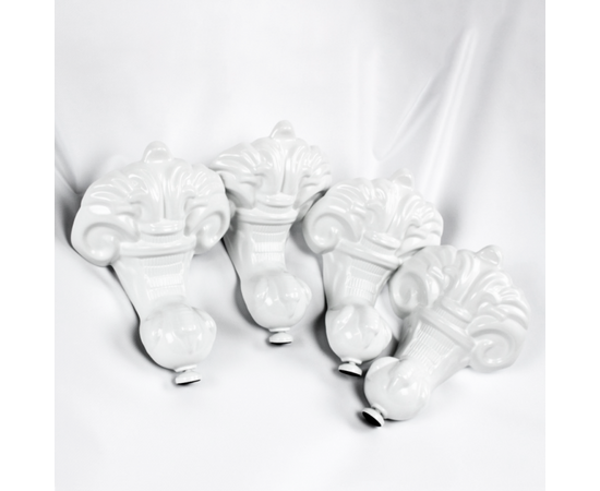 Ножки декоративные для отдельностоящей ванны Delice Vintage Белые комплект 4 шт_, изображение 3