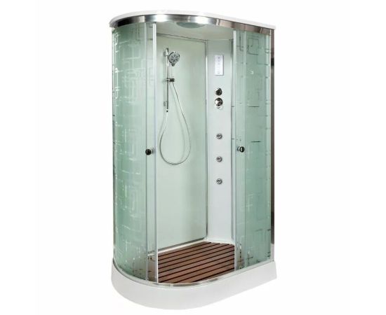 Душевая кабина DTO EM 1512 R с гидромассажем и электрикой_