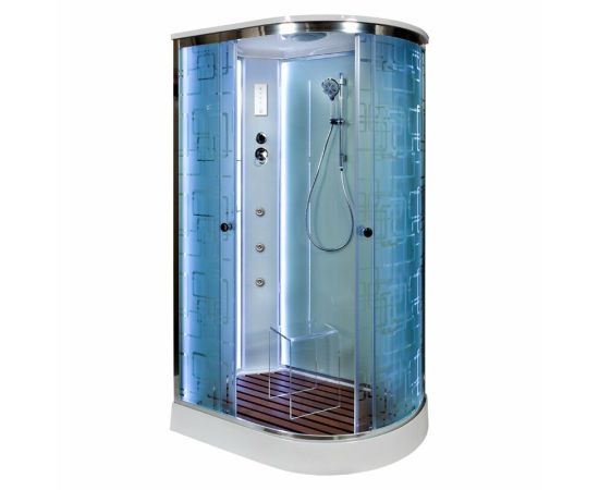 Душевая кабина DTO EM1512 L LED с гидромассажем_