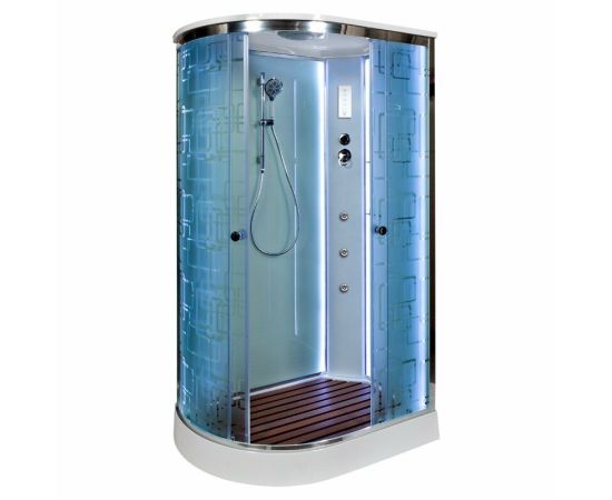 Душевая кабина DTO EM1511 R LED с гидромассажем_