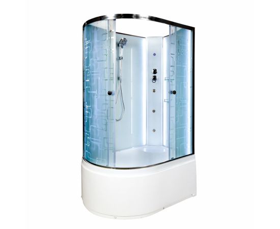 Душевая кабина DTO EM4512 N R LED с гидромассажем_