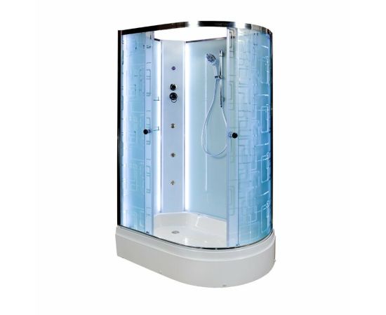 Душевая кабина DTO EM2712 N L LED с гидромассажем_
